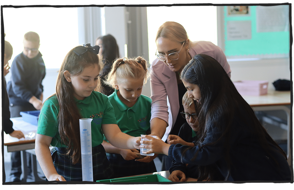 Science Teacher and students