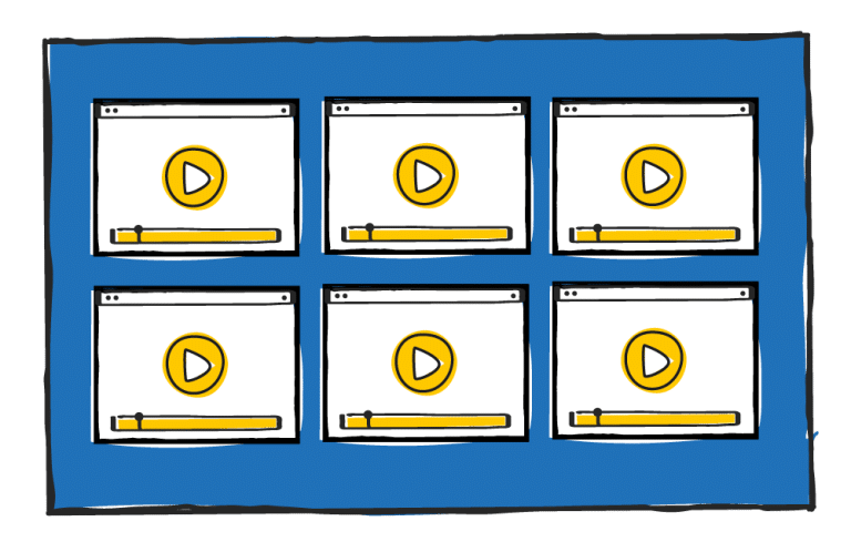 Video libraries of shared practice illustration