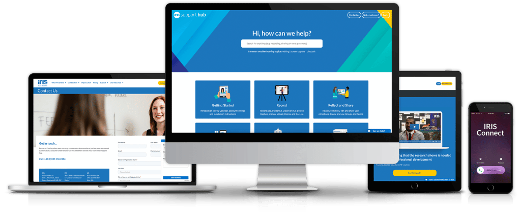 Contact IRIS Connect via email, webchat or phone